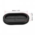 Uxcell Rubber Grommet Oval Double-sided Mount Size 46 X 23 Mm For Wire Protection 10pcs