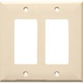 Morris 81773 Lexan Wall Plate Midsize Decorative Gfci 2 Gang Almond 