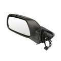 Driver Side View Mirror For 2005-2010 Jeep Grand Cherokee Black Textured Power Heated Manual Folding Abs