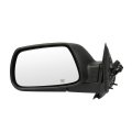 Driver Side View Mirror For 2005-2010 Jeep Grand Cherokee Black Textured Power Heated Manual Folding Abs