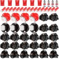 Ocpty 36pack Red Led Light Kits Bright Instrument Panel Gauge Cluster Dashboard Bulbs With Twist Lock Socket Fit For 2002-2004d