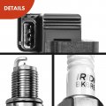 A-premium Ignition Coils And Spark Plugs Kits Compatible With Subaru Impreza 2002-2003 H4 2 0l 4-pc Set