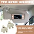 X Autohaux 2pcs Sun Visor Support Clip Retainer 4f0857561 For Audi A6 Quattro A7 A8 Rs6 Vw Passat 6r0857561y20 Holder Bracket