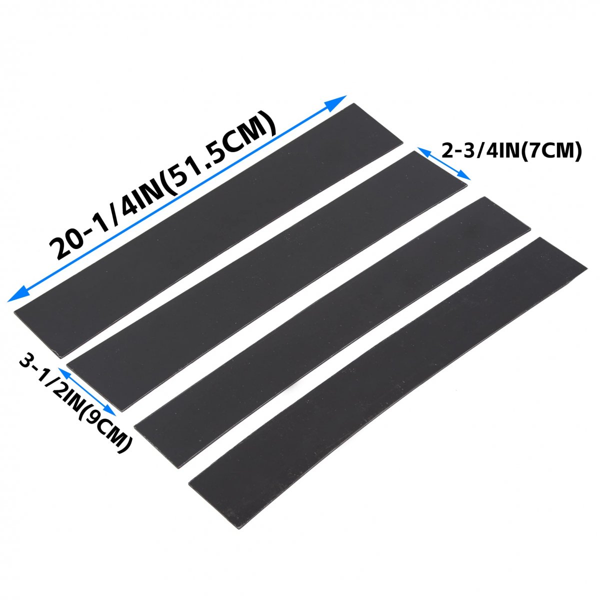 Pillar Post Molding Trim Cover For 2007-2014 Cadillac Escalade Door Applique Glossy Black 4pcs