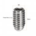 Uxcell Ball Point Set Screws M4 X 6mm 304 Stainless Steel Metric Spring Hex Socket Screw 20pcs