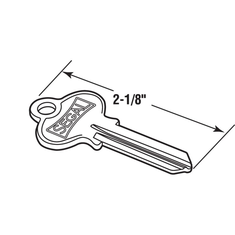 Segal Se 70001 K 9 Key Blank With Logo Brass Lock Replacement Parts 50 Pack