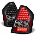 Black 2005-2007 Chrysler 300c Srt8 Led Tail Lights Brake Lamps Replacement Driver Passenger Side 