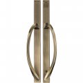 Rockwell Laguna Contemporary Dummy Sliding Patio Door Handleset In Antique Brass Finish 