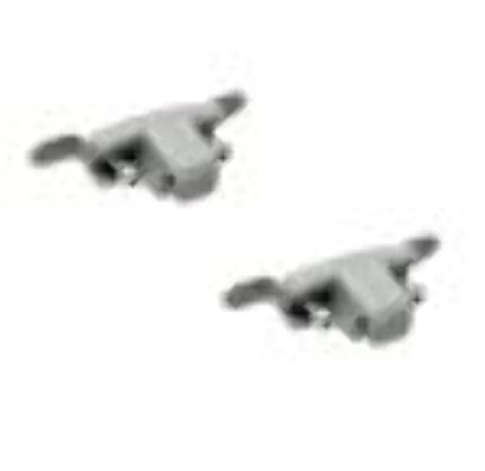 E38 E39 E53 Sun Visor Clip Light Gray Set Of 2 Part Number 51168174715