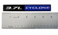Yates Performance V6 3 7l Cyclone Black Blue Aluminum Emblems Pair