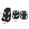 Uxcell 3 In 1 Universal Racing Sports Non-slip Automatic Car Gas Brake Pedals Pad Cover