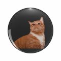 1080 Graphics Cat Without Specs Key Chain Double Sided Stainless Steel Keychain 