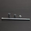 Minho 10mm 220mm Front Rear Axle With Bushing 6mm 20mm 32mm Fit For Motorcycle Pit Dirt Bike Moped Scooter Quad Atv Mini Parts