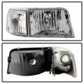 Acanii For 4pc 1993-1997 Ford Ranger Headlights Corner Signal Light Headlamps Replacement Driver Passenger Side