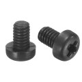 20pcs M4x6mm Nylon Phillips Cross Pan Head Machine Screws Black Plastic Threaded Bolts For Electronics Aerospace And Marine 