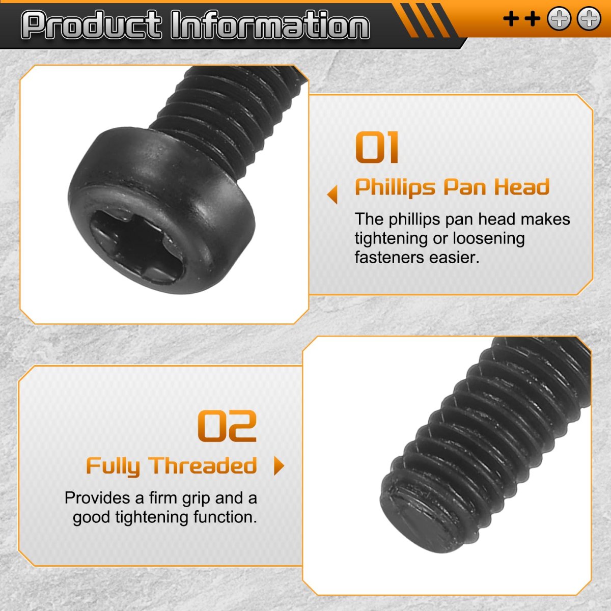 20pcs M4x6mm Nylon Phillips Cross Pan Head Machine Screws Black Plastic Threaded Bolts For Electronics Aerospace And Marine