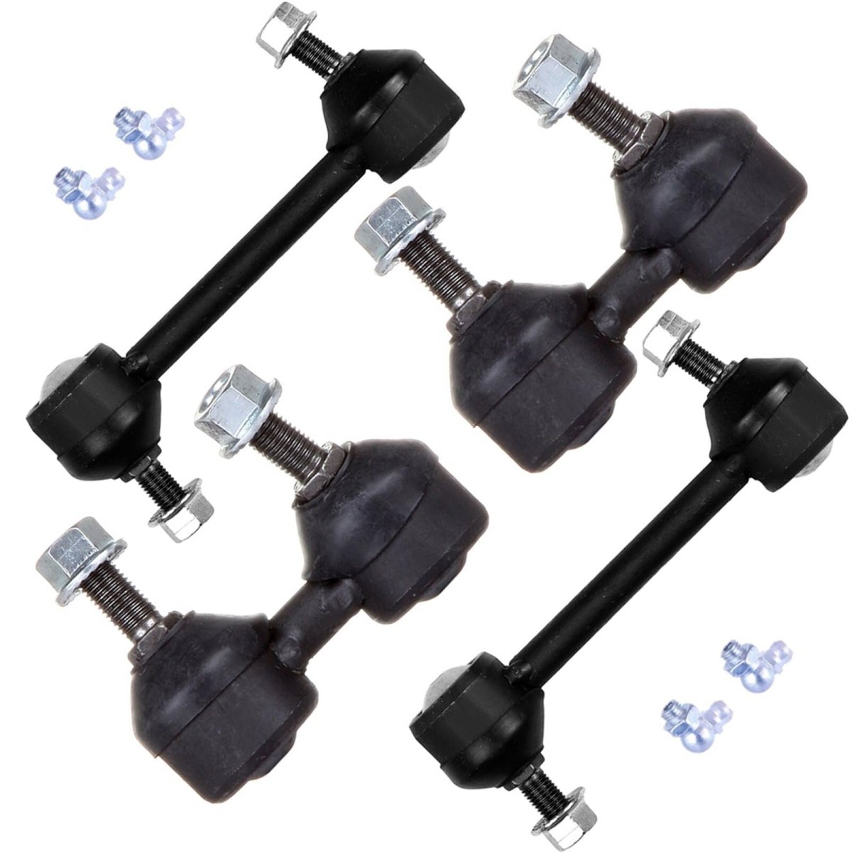 4 Piece Front And Rear Sway Bar End Link Kit K90358 K90360 For 2001 To 2006 Hyundai Elantra Adjustable Suspension