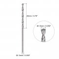 Uxcell Solid Carbide Drill Bits 1 5mm C2 K20 Tungsten Jobber Straight Shank Drilling Tool For Stainless Steel Aluminum Iron