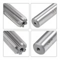 Uxcell 3 8 And 5 16 Chucking Reamer Set High Speed Steel Hss Lathe Machine 6 Straight Flutes Round Shank Milling Cutting Tool