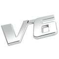 3d Letter Metal Emblem V6 Badge