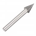Uxcell Diamond Burrs Bits Grinding Drill Carving Rotary Tool For Glass Stone Ceramic 120 Grit 1 4 Shank 10mm Conial 5 Pcs