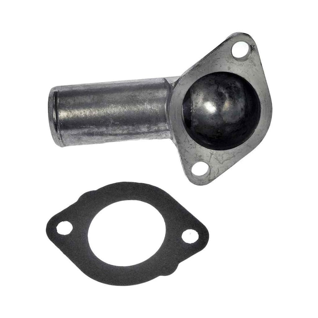 Engine Coolant Thermostat Housing For Chevy K2500 K3500 K1500 G30 Tahoe 1996 Metal Natural Finish 180 Degrees Neck Angle 1 25