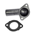 Engine Coolant Thermostat Housing For Chevy K2500 K3500 K1500 G30 Tahoe 1996 Metal Natural Finish 180 Degrees Neck Angle 1 25 