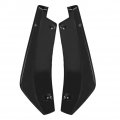 Rear Bumper Splitter Car Lip 1 Pair Of Universal Modified Canard Diffuser Spoiler Fins Black