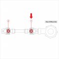 Caltric U-joint Kit Compatible With Yamaha Royal Star Midnight Tour Deluxe Xvz1300 Xv-z1300 2006-2007 Drive Shaft