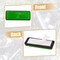 X Autohaux 4 Pcs 87x32mm Green Plastic Universal Rectangular Reflective Warning Reflector With Adhesive Tape For Motorcycle