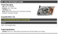 Left Driver Side Headlight Assembly Without Leveling System Compatible With 2007-2012 Dodge Caliber