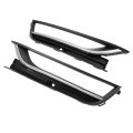 Fog Light Bezel And Lower Bumper Trim For 2012 2015 Volkswagen Passat Chrome Plastic Front Lamp Covers Replaces 56d853665