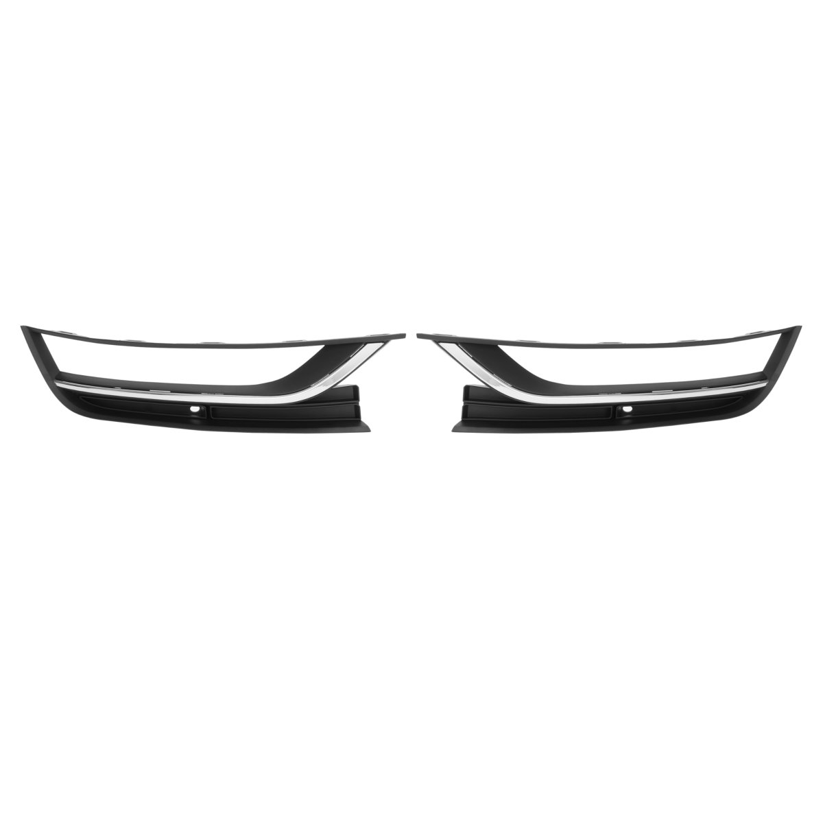 Fog Light Bezel And Lower Bumper Trim For 2012 2015 Volkswagen Passat Chrome Plastic Front Lamp Covers Replaces 56d853665