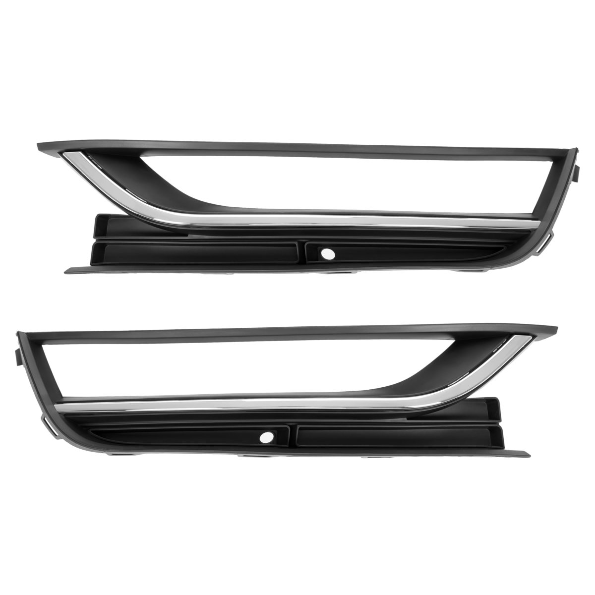 Fog Light Bezel And Lower Bumper Trim For 2012 2015 Volkswagen Passat Chrome Plastic Front Lamp Covers Replaces 56d853665