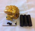 Custom Golden Lucky Frog Manual Stick Shift D1 Shifter Knob Universal Fit
