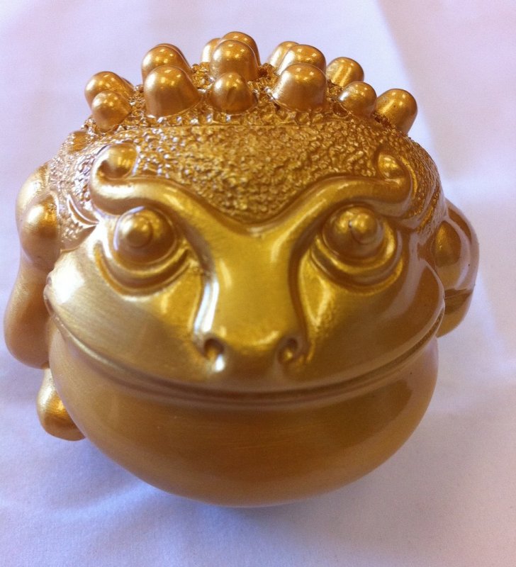 Custom Golden Lucky Frog Manual Stick Shift D1 Shifter Knob Universal Fit