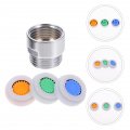 8 Pcs Rain Water Saver Shower Head Regulator Flow Limiter Inline Restrictor Faucet Tub Connector Copper Shell