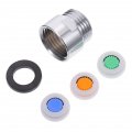 8 Pcs Rain Water Saver Shower Head Regulator Flow Limiter Inline Restrictor Faucet Tub Connector Copper Shell
