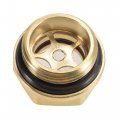Uxcell Oil Liquid Level Gauge Sight Glass M22x1 5mm Male Threaded Brass Air Compressor Fittings With O-ring Yellow
