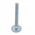 Uxcella M5x40mm Knurled Head Flat Point Fully Threaded Thumb Screws Fastener 10pcs