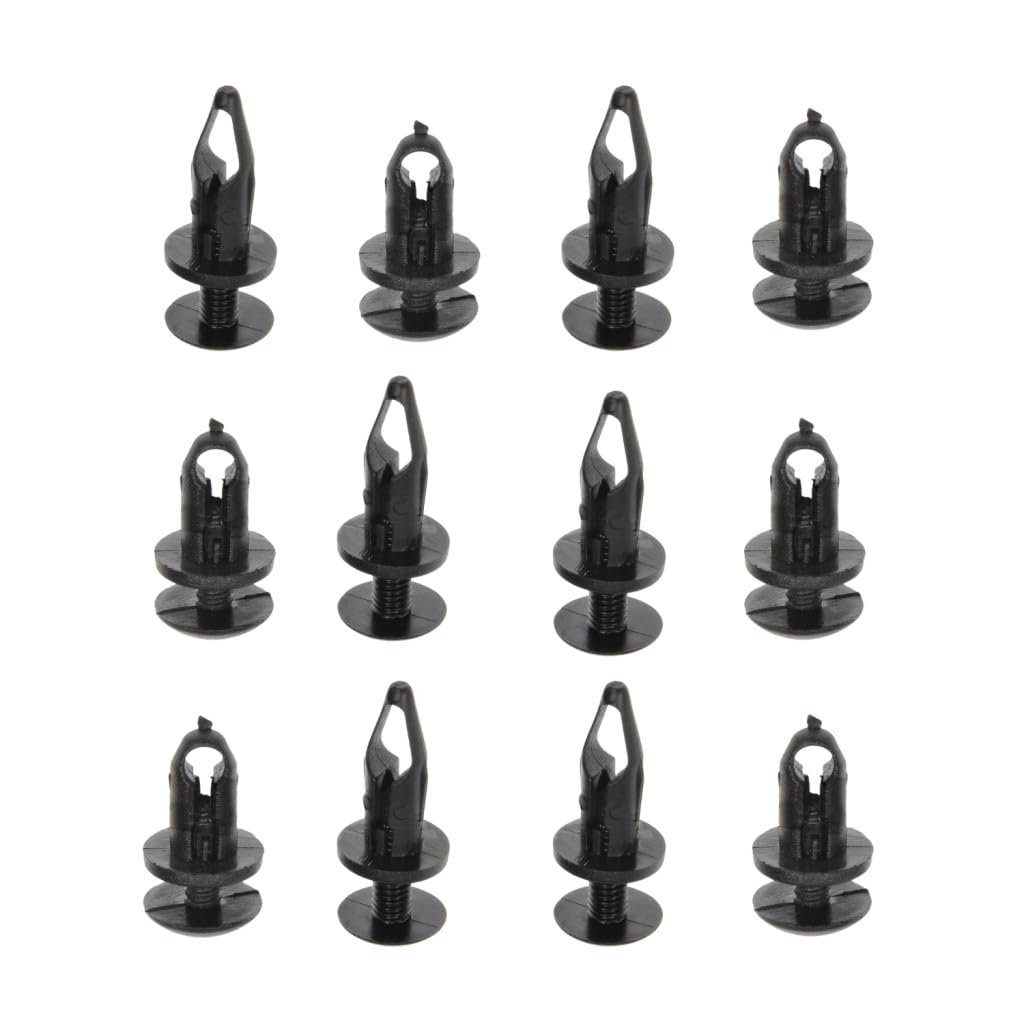Push Retainer Assortment With Plastic Case Black Screw Head Clips Alx-pau-rb-961-040d-cl360a50 Front Vehicle Specific Fit