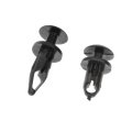 Push Retainer Assortment With Plastic Case Black Screw Head Clips Alx-pau-rb-961-040d-cl360a50 Front Vehicle Specific Fit