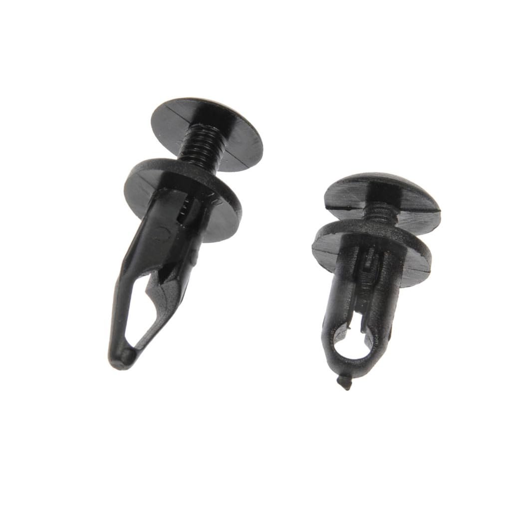Push Retainer Assortment With Plastic Case Black Screw Head Clips Alx-pau-rb-961-040d-cl360a50 Front Vehicle Specific Fit