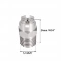 Uxcell Flat Fan Spray Tip 1 4bspt Male Thread 304 Stainless Steel Nozzle 65 Degree 8mm Orifice Diameter 2 Pcs