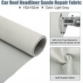 X Autohaux Suede Headliner Fabric 60 Foam Backed For Car Light Gray