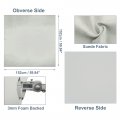 X Autohaux Suede Headliner Fabric 60 Foam Backed For Car Light Gray