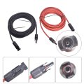 Solar Panel Extension Cable Wire 20ft 12awg With Male And Female Connectors Pure Copper Tin Coated New Energy Cord For Rv