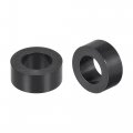 Uxcell Abs Round Spacer Washer Id 4 2mm Od 7mm L 3mm Plastic Standoff For 3d Printer Tv Wall Mounting Electrical Outlet Black