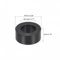 Uxcell Abs Round Spacer Washer Id 4 2mm Od 7mm L 3mm Plastic Standoff For 3d Printer Tv Wall Mounting Electrical Outlet Black