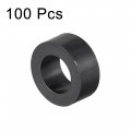 Uxcell Abs Round Spacer Washer Id 4 2mm Od 7mm L 3mm Plastic Standoff For 3d Printer Tv Wall Mounting Electrical Outlet Black